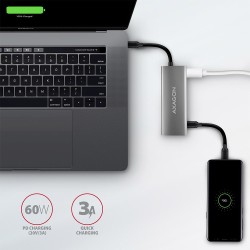 HMC-5G2 Wieloportowy hub USB 5in1, 10Gbps, 2x USB-A + 2x USB… | PartsPC.pl