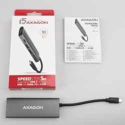 HMC-5G2 Wieloportowy hub USB 5in1, 10Gbps, 2x USB-A + 2x USB… | PartsPC.pl