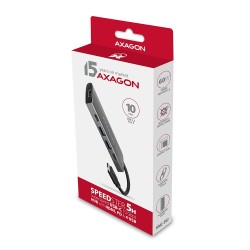HMC-5G2 Wieloportowy hub USB 5in1, 10Gbps, 2x USB-A + 2x USB… | PartsPC.pl