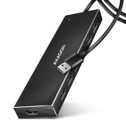 HUE-F7A Hub 7-portowy USB 3.2 Gen 1 ALU FLAT, micro USB, 1m … | PartsPC.pl