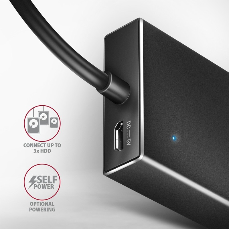 HUE-F7A Hub 7-portowy USB 3.2 Gen 1 ALU FLAT, micro USB, 1m … | PartsPC.pl