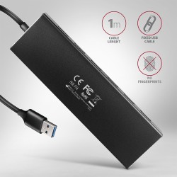 HUE-F7A Hub 7-portowy USB 3.2 Gen 1 ALU FLAT, micro USB, 1m … | PartsPC.pl