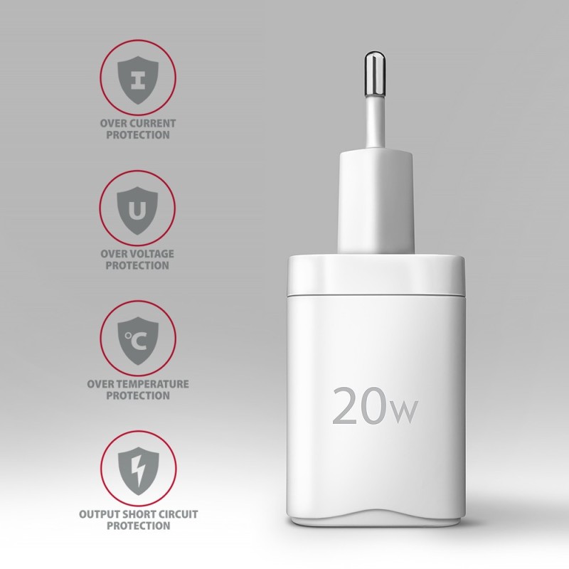 ACU-PQ20W Ładowarka sieciowa 20W QC3.0/AFC/FCP + PD type-C B… | PartsPC.pl