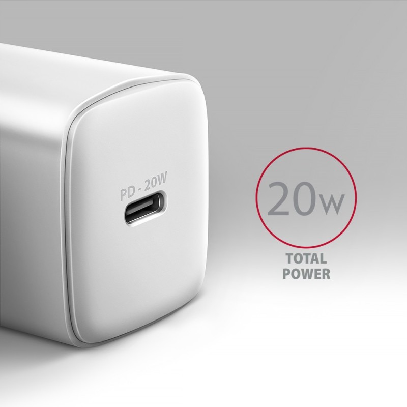 ACU-PD20W Ładowarka sieciowa PD 20W, 1x port USB-C, PD3.0/QC… | PartsPC.pl