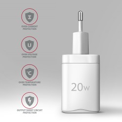 ACU-PD20W Ładowarka sieciowa PD 20W, 1x port USB-C, PD3.0/QC… | PartsPC.pl