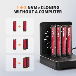 ADSA-M2C44 Stacja dokująca USB4 dla 4x M.2 NVMe SSD z funkcj… | PartsPC.pl