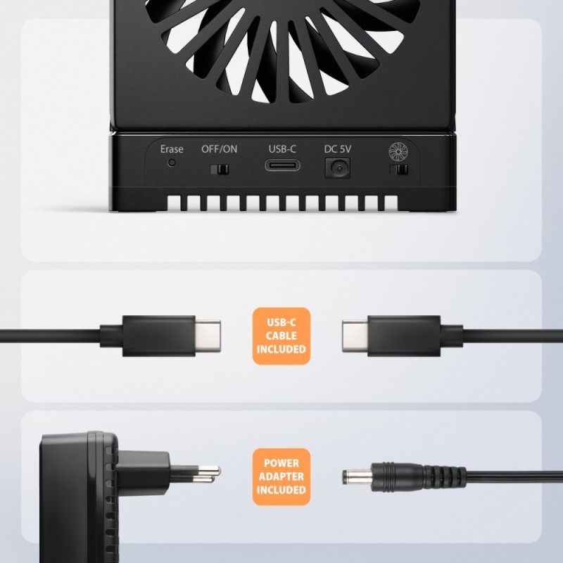 ADSA-M2C44 Stacja dokująca USB4 dla 4x M.2 NVMe SSD z funkcj… | PartsPC.pl