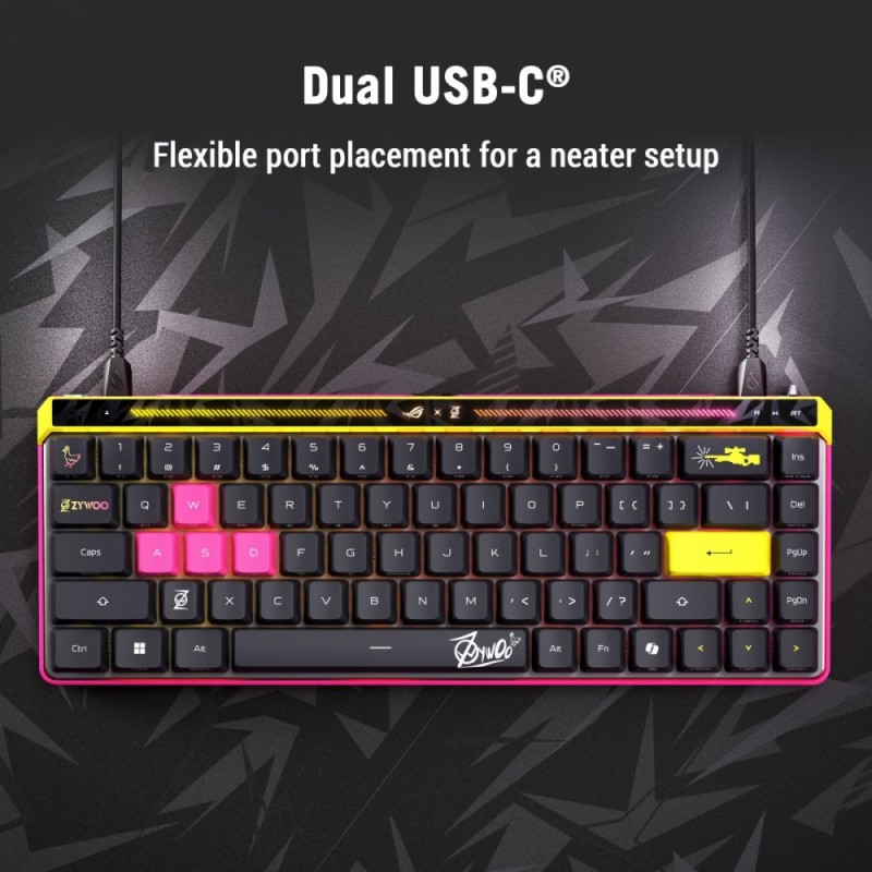 Klawiatura ROG Falchion Ace HFX M606 USB-C-A/8000Hz/N Key | PartsPC.pl