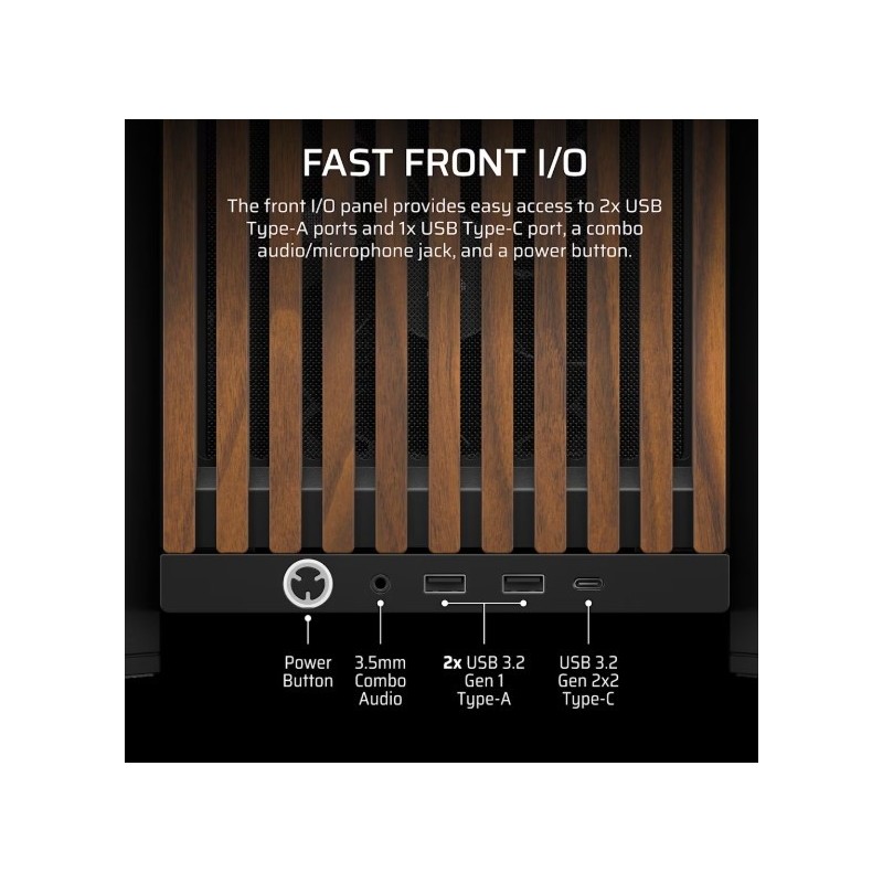 Obudowa FRAME 4000D RS Wood Mid-Tow Black/Walnut | PartsPC.pl
