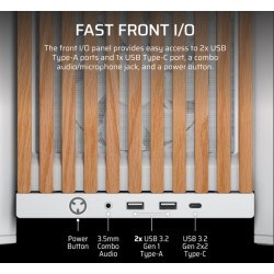 Obudowa FRAME 4000D RS Wood Mid-Tower White/Oak | PartsPC.pl