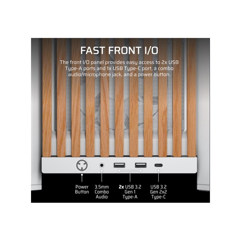 Obudowa FRAME 4000D RS Wood Mid-Tower White/Oak | PartsPC.pl