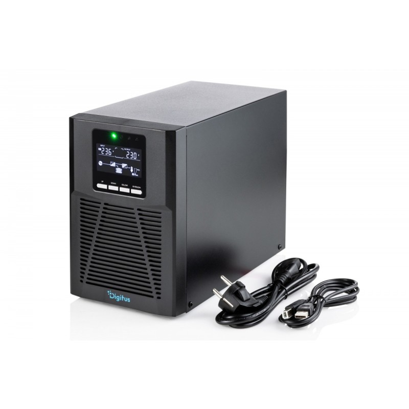 Zasilacz awaryjny UPS Online Tower 19" LCD 1000VA/1000W 2x12… | PartsPC.pl