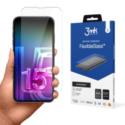 Szkło hybrydowe do Apple iPhone 15 Plus - 3mk FlexibleGlass