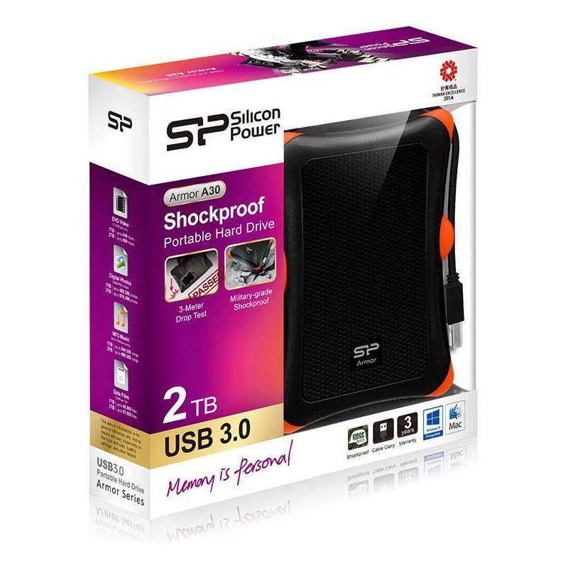 Dysk zewnętrzny Silicon Power ARMOR A30 2TB 2,5" 5400 USB 3.… | PartsPC.pl