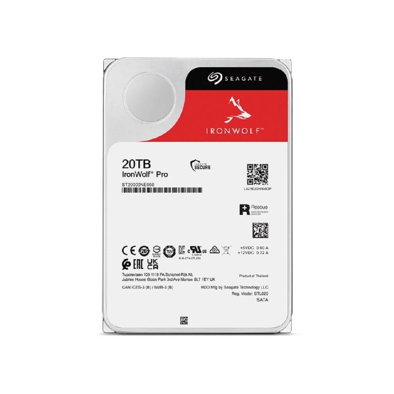 Dysk SEAGATE IronWolf™ PRO ST20000NT001 20TB 3,5" 7200 256MB… | PartsPC.pl