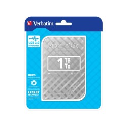 Dysk zewnętrzny Verbatim 1TB Store 'n' Go 2.5" srebrny USB… | PartsPC.pl