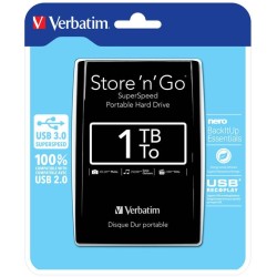 Dysk zewnętrzny Verbatim 1TB Store 'n' Go 2.5" czarny USB 3.… | PartsPC.pl
