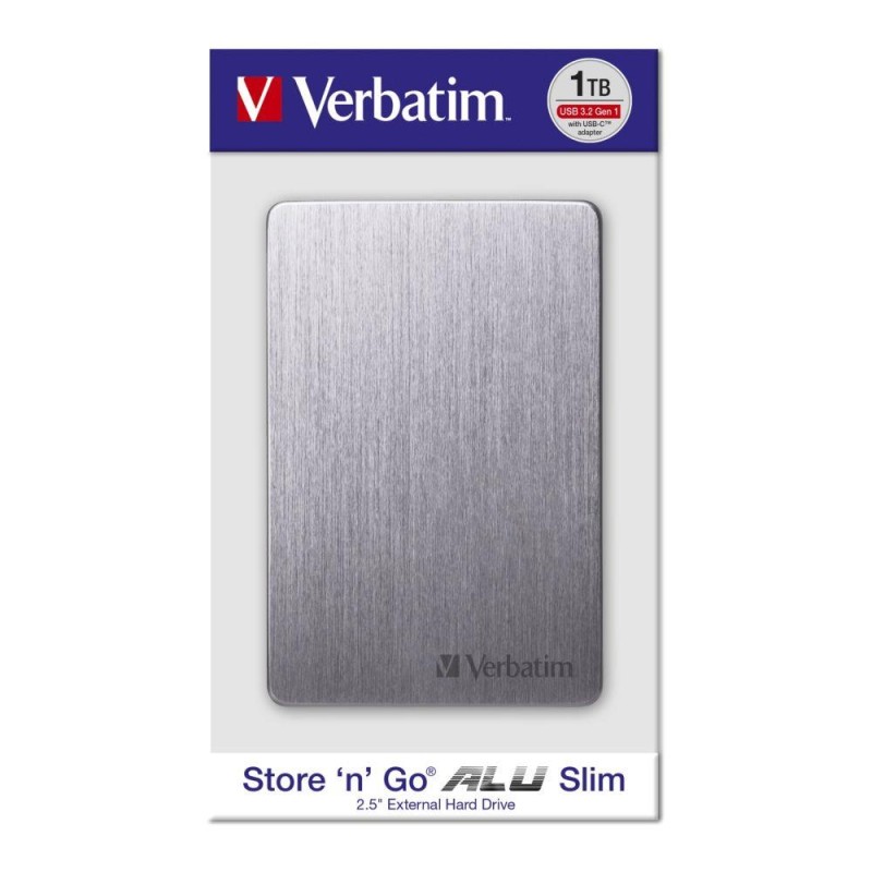 Dysk zewnętrzny Verbatim 1TB Store 'n' Go Alu Slim 2.5" (6,3… | PartsPC.pl
