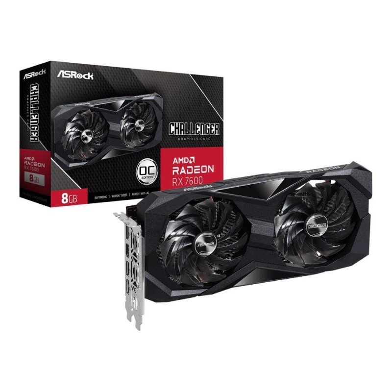 Karta VGA ASRock Radeon RX 7600 Challenger 8GB OC GDDR6 128b… | PartsPC.pl