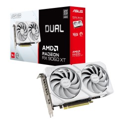 Karta VGA Asus Dual Radeon RX 9060 XT White Edition 16GB GDD… | PartsPC.pl