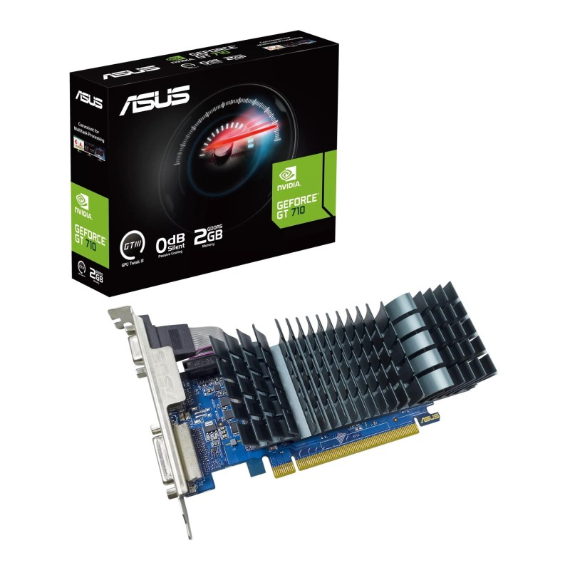 Karta VGA Asus GT710-SL-2GD5-BRK-EVO 2GB DDR5 64bit VGA+DVI+… | PartsPC.pl
