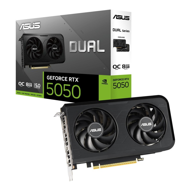 Karta VGA Asus GeForce RTX 5050 DUAL-RTX5050-O8G OC 8GB GDDR… | PartsPC.pl