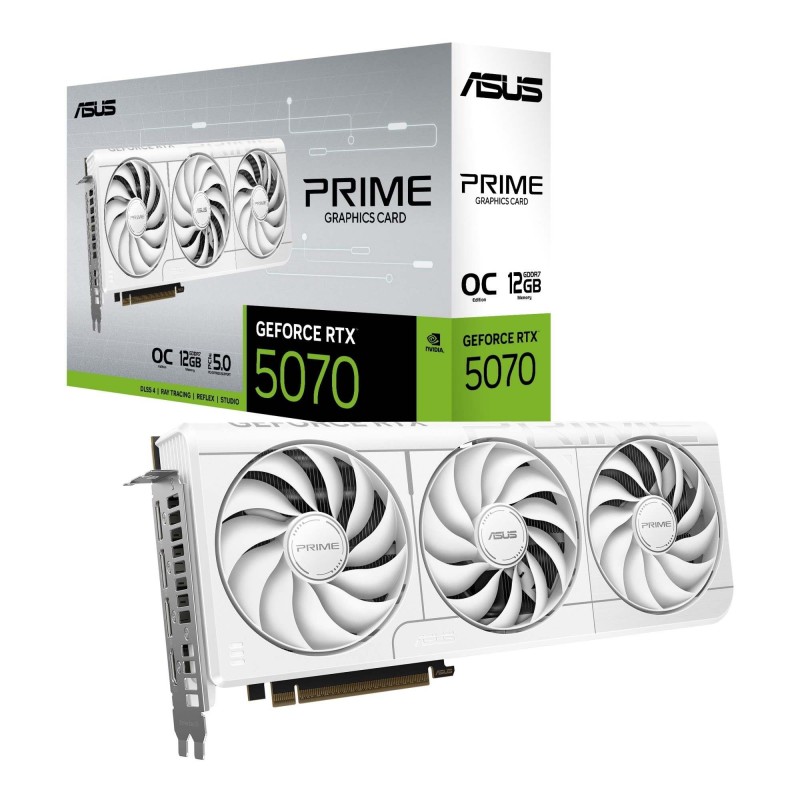 Karta VGA Asus GeForce RTX 5070 PRIME-RTX5070-O12G-WHITE OC … | PartsPC.pl