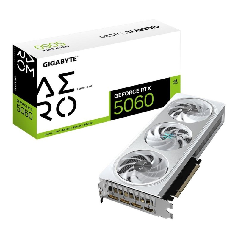 Karta VGA Gigabyte GeForce RTX 5060 AERO OC 8G 8GB GDDR7 128… | PartsPC.pl