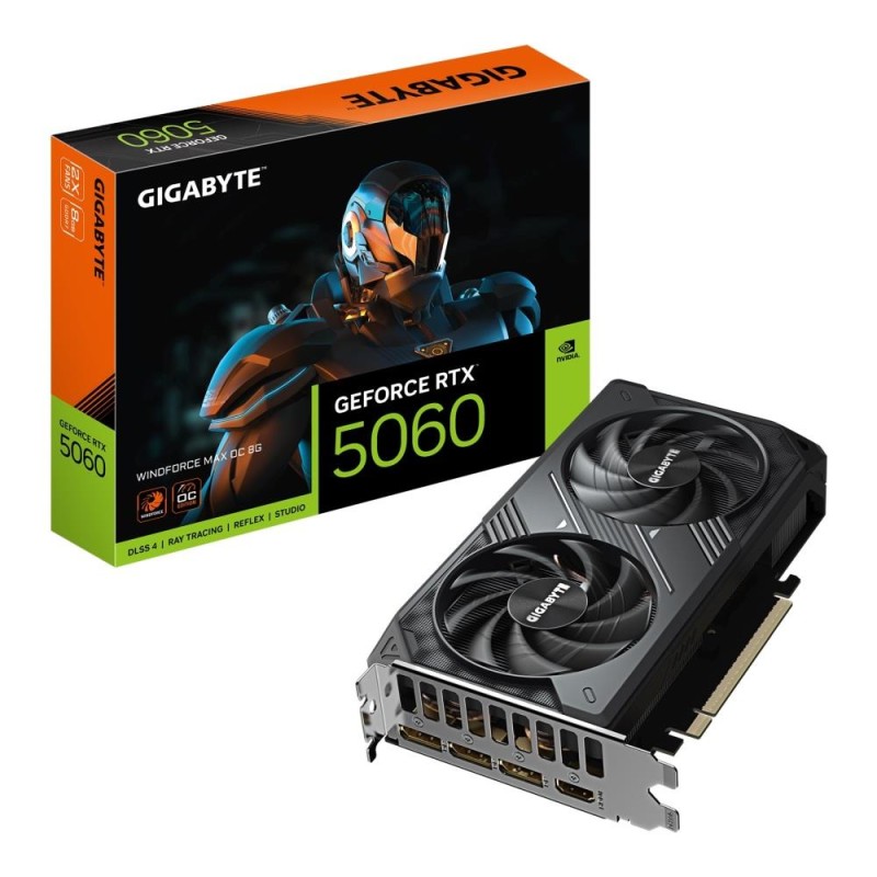 Karta VGA Gigabyte GeForce RTX 5060 WINDFORCE MAX OC 8G 8GB … | PartsPC.pl
