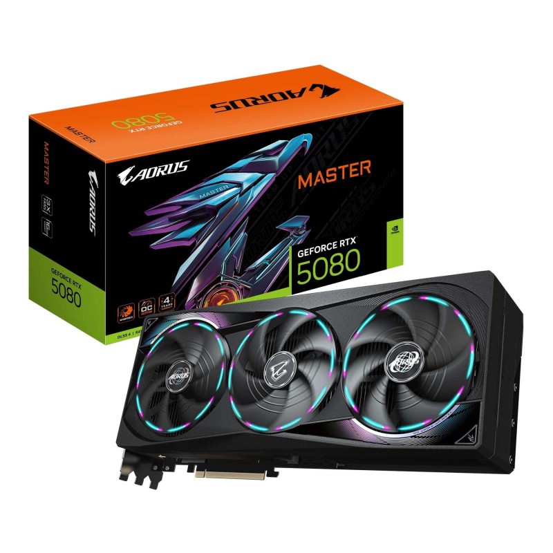 Karta VGA Gigabyte AORUS GeForce RTX 5080 MASTER 16G 16GB GD… | PartsPC.pl