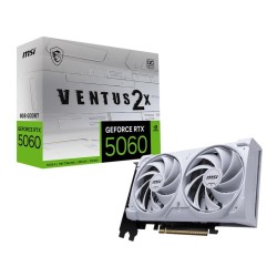 Karta VGA MSI GeForce RTX 5060 8G VENTUS 2X OC WHITE 8GB GDD… | PartsPC.pl