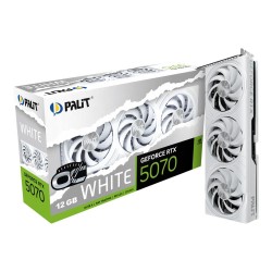 Karta VGA Palit GeForce RTX 5070 White OC 12GB GDDR7 192bit … | PartsPC.pl