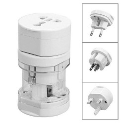Adapter podróżny AC Akyga AK-AD-61 worldwide biały | PartsPC.pl