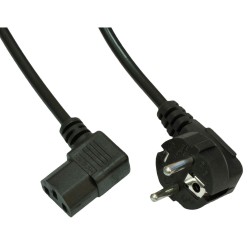 Kabel zasilający Akyga AK-PC-02A CEE 7/7 - IEC C13 kątowy 25… | PartsPC.pl