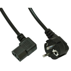 Kabel zasilający Akyga AK-PC-12A CEE 7/7 - IEC C13 kątowy 25… | PartsPC.pl