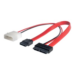 Kabel Slim SATA/SATA/MOLEX Akyga AK-CA-45 0,2m | PartsPC.pl