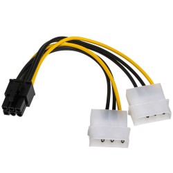 Kabel adapter Akyga AK-CA-13 2x Molex (M) - PCI-Express 6pin… | PartsPC.pl