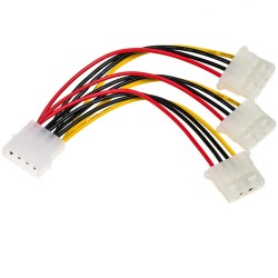 Kabel adapter Akyga AK-CA-40 Molex (M) - 3x Molex (F) 0,15m… | PartsPC.pl