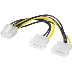 Kabel adapter Akyga AK-CA-29 2x Molex (M) - PCI-Express 8 pi… | PartsPC.pl