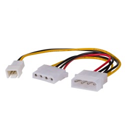 Kabel adapter Akyga AK-CA-35 Molex (M) - 3-pin 12V (M) + Mol… | PartsPC.pl
