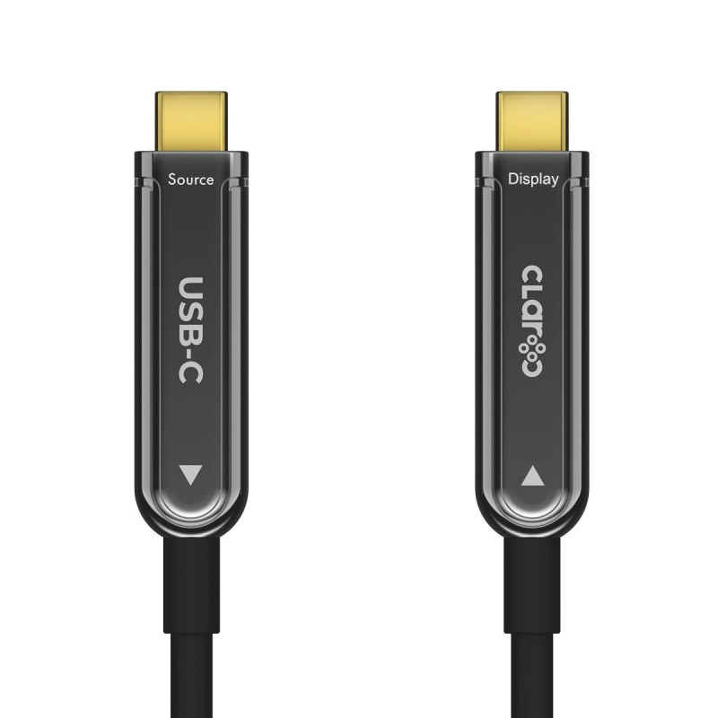 Claroc Kabel USB-C aktywny, 4K@60Hz, 60W, 10 m | PartsPC.pl