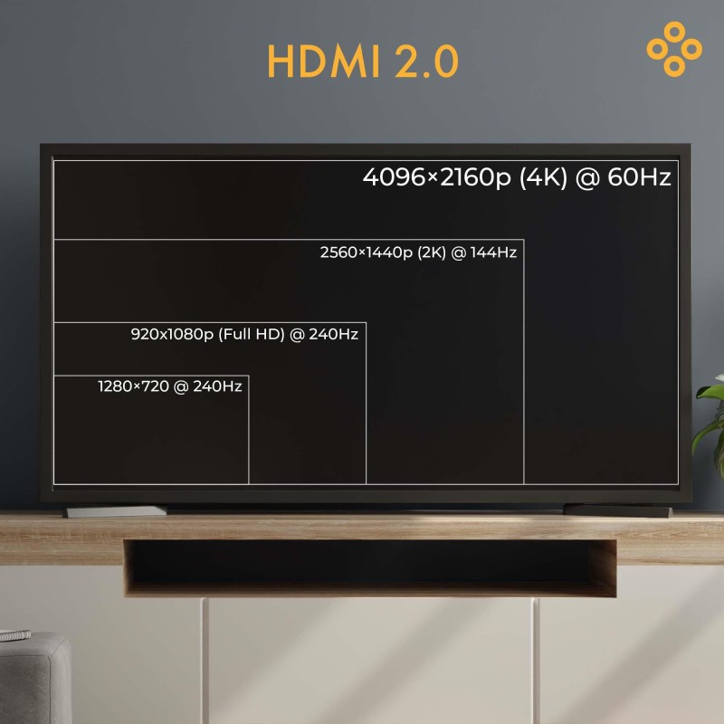 Claroc Kabel optyczny HDMI 2.0 AOC 4K@60Hz 100 m | PartsPC.pl