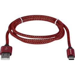 Kabel USB Defender AM-TYPE C 1m 2,1A czerwony | PartsPC.pl