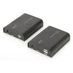Przedłużacz/Extender DIGITUS KVM HDMI+USB 120m po Cat.6 UTP/… | PartsPC.pl