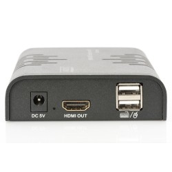Przedłużacz/Extender DIGITUS KVM HDMI+USB 120m po Cat.6 UTP/… | PartsPC.pl