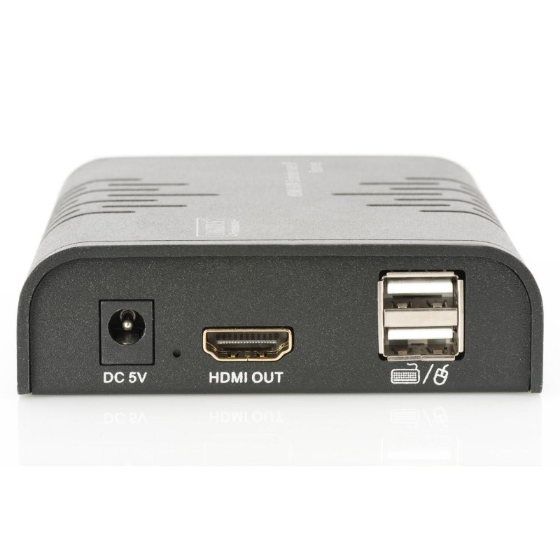 Przedłużacz/Extender DIGITUS KVM HDMI+USB 120m po Cat.6 UTP/… | PartsPC.pl