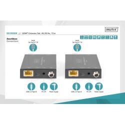 Przedłużacz/Extender DIGITUS HDMI 70m po skrętce Cat.5e/6/7 … | PartsPC.pl