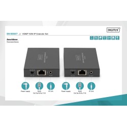 Przedłużacz/Extender DIGITUS KVM HDMI+USB 150m po Cat.5e... | PartsPC.pl