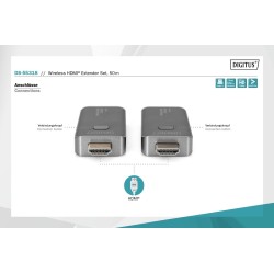 Przedłużacz/Extender DIGITUS HDMI bezprzewodowy 50m 1080p 60… | PartsPC.pl
