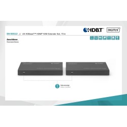 Przedłużacz/Extender KVM DIGITUS HDMI+USB HDBaseT 70m 4K30Hz… | PartsPC.pl